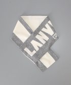 【オーロラ/AURORA / MEN】の【 LANVIN COLLECTION(ランバン コレクション) 】カシミヤニットジャカード片通しマフラー(WASH) ライトグレー|ID: prp329100004756846 ipo3291000000034410441