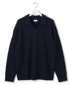 【ジェイプレスヨークストリート/J.PRESS YORK STREET】の【UNISEX】ウールカシミヤ スキッパーニットポロシャツ ネイビー系|ID: prp329100004756855 ipo3291000000034410481