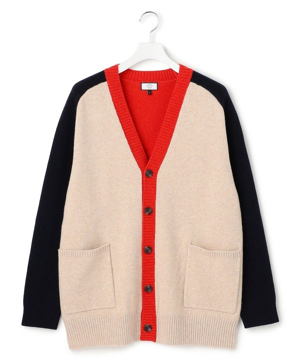 【ジェイプレスヨークストリート/J.PRESS YORK STREET】の【UNISEX】ウールカシミヤ カーディガン インテリア・キッズ・メンズ・レディースファッション・服の通販 founy(ファニー) 　ファッション　Fashion　レディースファッション　Fashion for Women　トップス・カットソー　Cut & Sew Tops　カーディガン・羽織り　Layered Style Cardigans　インナー　Innerwear　カーディガン　Cardigan, Knitwear　クラシック　Classic, Timeless Style　シンプル　Simple, Minimal　スリーブ　Sleeve, Long Sleeve / Short Sleeve　デニム　Denim, Jeans Material　バランス　Balance, Style Balance　ブロッキング　Color Blocking, Panel Design　ブロック　Block, Solid Block Pattern　ベーシック　Basic, Essential　ボトム　Bottoms, Lower Wear　ポケット　Pocket, Pocket Detail　ミリタリー　Military, Army Style　ユニセックス　Unisex, Genderless　リラックス　Relax, Relaxed Fit　ルーズ　Loose, Oversized　ワイド　Wide, Wide Fit　A/W・秋冬　Autumn/Winter　エレガント 上品　Elegant　アイボリー系8|ID: prp329100004756856 ipo3291000000034410485