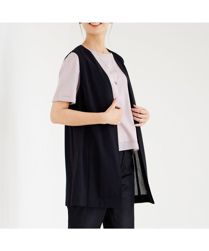 【ジェイ プレス/J.PRESS】の【WEB限定・洗える】シアートリコット ジレ インテリア・キッズ・メンズ・レディースファッション・服の通販 founy(ファニー) https://founy.com/ ファッション Fashion レディースファッション Fashion for Women アウター Coat / Outerwear Collection レディースジャケット・軽アウター Jackets 春 Spring 洗える Machine Washable シアー Sheer, See-Through ジャケット Jacket, Outerwear スリット Slit, Slit Detail トレンド Trend, Trending Now 定番 Standard, Basic Item バランス Balance, Style Balance フロント Front, Front Design S/S・春夏 SS, Spring/Summer, Warm Season おすすめ Recommended / Our Picks 夏 Summer エレガント 上品 Elegant |ID: prp329100004756897 ipo3291000000034410968