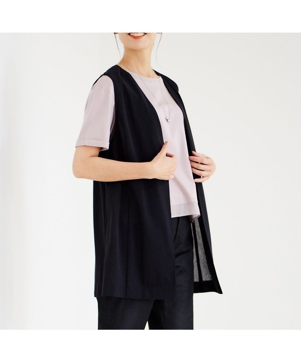 【ジェイ プレス/J.PRESS】の【WEB限定・洗える】シアートリコット ジレ 人気、トレンドファッション・服の通販 founy(ファニー) 　ファッション　Fashion　レディースファッション　Fashion for Women　アウター　Coat / Outerwear Collection　レディースジャケット・軽アウター　Jackets　春　Spring　洗える　Machine Washable　シアー　Sheer, See-Through　ジャケット　Jacket, Outerwear　スリット　Slit, Slit Detail　トレンド　Trend, Trending Now　定番　Standard, Basic Item　バランス　Balance, Style Balance　フロント　Front, Front Design　S/S・春夏　SS, Spring/Summer, Warm Season　おすすめ　Recommended / Our Picks　夏　Summer　エレガント 上品　Elegant　 other-1|ID: prp329100004756897 ipo3291000000034410968