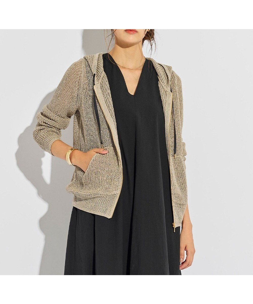 【ベイジ,/BEIGE,】のOPTICAL / ニットパーカー インテリア・キッズ・メンズ・レディースファッション・服の通販 founy(ファニー) ファッション Fashion レディースファッション Fashion for Women トップス・カットソー Cut & Sew Tops ニット Knit Tops & Sweaters レディースパーカー・カジュアルフーディー Casual Hoodies & Sweatshirts ショート Short, Short Length セーター Sweater, Knitwear ドレス Dress, One-Piece バランス Balance, Style Balance パーカー Hoodie, Parka ロング Long, Long-Length 夏 Summer 春 Spring S/S・春夏 SS, Spring/Summer, Warm Season 畦 Ribbed Knit Flax|ID: prp329100004756908 ipo3291000000034411145