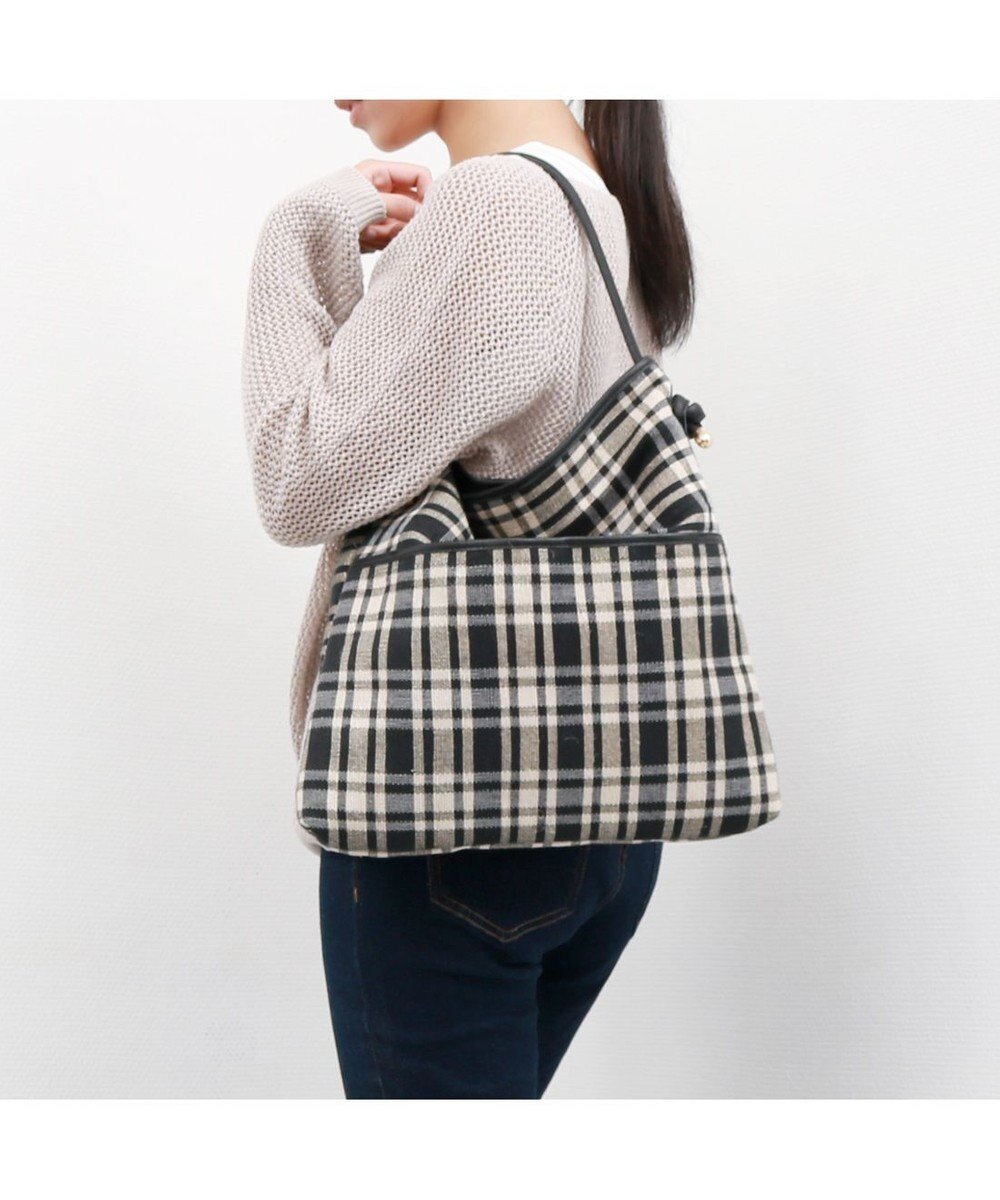 【アンビリオン/UNBILLION】のペルケ perche / 1本手チェックトートバッグ 人気、トレンドファッション・服の通販 founy(ファニー) 　ファッション　Fashion　レディースファッション　Fashion for Women　バッグ　Bags　おすすめ　Recommended / Our Picks　チェック　Check, Plaid, Tartan　フィット　Fit, Slim Fit　モチーフ　Motif, Design Theme　 other-1|ID: prp329100004756909 ipo3291000000034411169