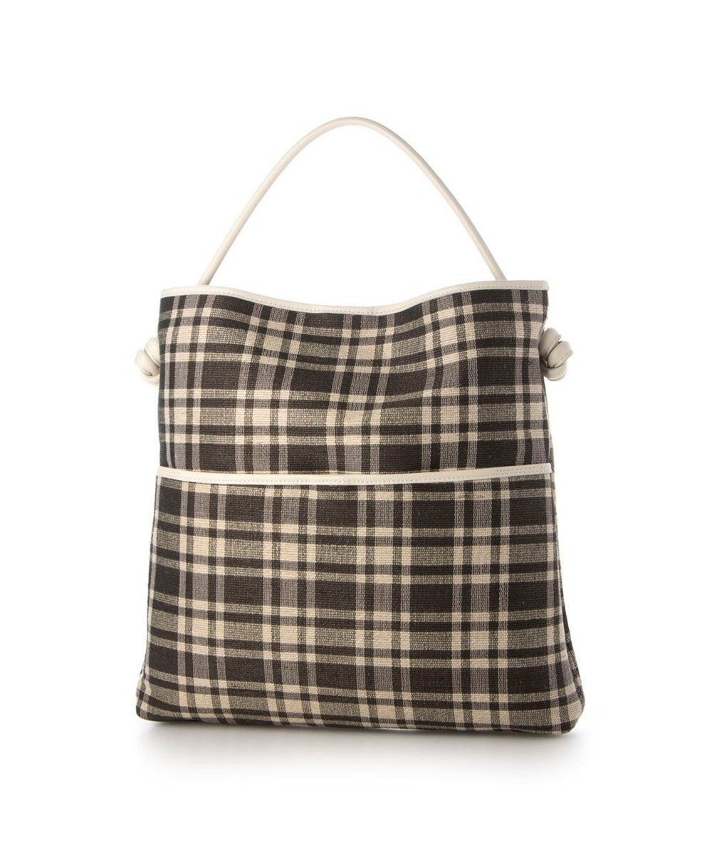 【アンビリオン/UNBILLION】のペルケ perche / 1本手チェックトートバッグ インテリア・キッズ・メンズ・レディースファッション・服の通販 founy(ファニー) 　ファッション　Fashion　レディースファッション　Fashion for Women　バッグ　Bags　おすすめ　Recommended / Our Picks　チェック　Check, Plaid, Tartan　フィット　Fit, Slim Fit　モチーフ　Motif, Design Theme　ブラウン|ID: prp329100004756909 ipo3291000000034411171