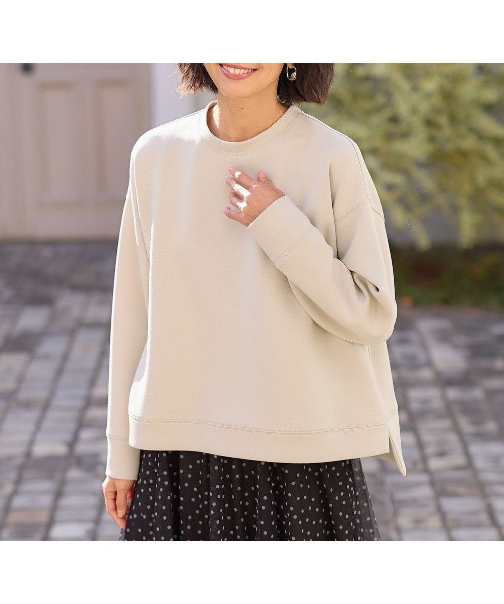 【エニー/ANY】の【洗濯機可】ダンボールプルオーバー インテリア・キッズ・メンズ・レディースファッション・服の通販 founy(ファニー) 　ファッション　Fashion　レディースファッション　Fashion for Women　トップス・カットソー　Cut & Sew Tops　レディースパーカー・カジュアルフーディー　Casual Hoodies & Sweatshirts　カジュアルプルオーバー・ニットトップス　Pullovers & Knit Tops / Casual Pullovers　スウェット・クルーネックトップス　Sweatshirts & Crewnecks / Relaxed Fit Sweat Tops　おすすめ　Recommended / Our Picks　インナー　Innerwear　カットソー　Cut and Sewn Top　スウェット / スエット　Sweatshirt, Sweatwear　パーカー　Hoodie, Parka　ワイド　Wide, Wide Fit　夏　Summer　春　Spring　S/S・春夏　SS, Spring/Summer, Warm Season　ベージュ|ID: prp329100004756912 ipo3291000000034411221