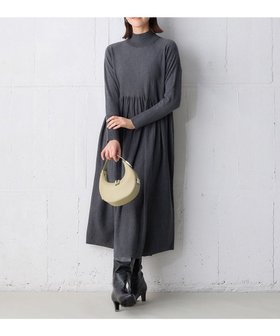 【アンフィーロ 自由区/UNFILO】 【洗える】ハイネックギャザーワンピース人気、トレンドファッション・服の通販 founy(ファニー) ファッション Fashion レディースファッション Fashion for Women ワンピース Dresses ニットワンピース Knit Dresses アクリル Acrylic Material ウォッシャブル Machine Washable カーディガン Cardigan, Knitwear ギャザー Gathered, Ruffled クロップド Cropped, Short Length チュニック Tunic, Long Top ハイネック High Neck, Mock Neck バランス Balance, Style Balance ミドル Middle Length, Mid Height 洗える Machine Washable A/W・秋冬 Autumn/Winter |ID:prp329100004756917