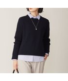 【ジェイ プレス/J.PRESS】の【WEB限定カラーあり・洗える】CLEAR COTTON BLEND サイドスリット ニット ネイビー系|ID: prp329100004756919 ipo3291000000034411259
