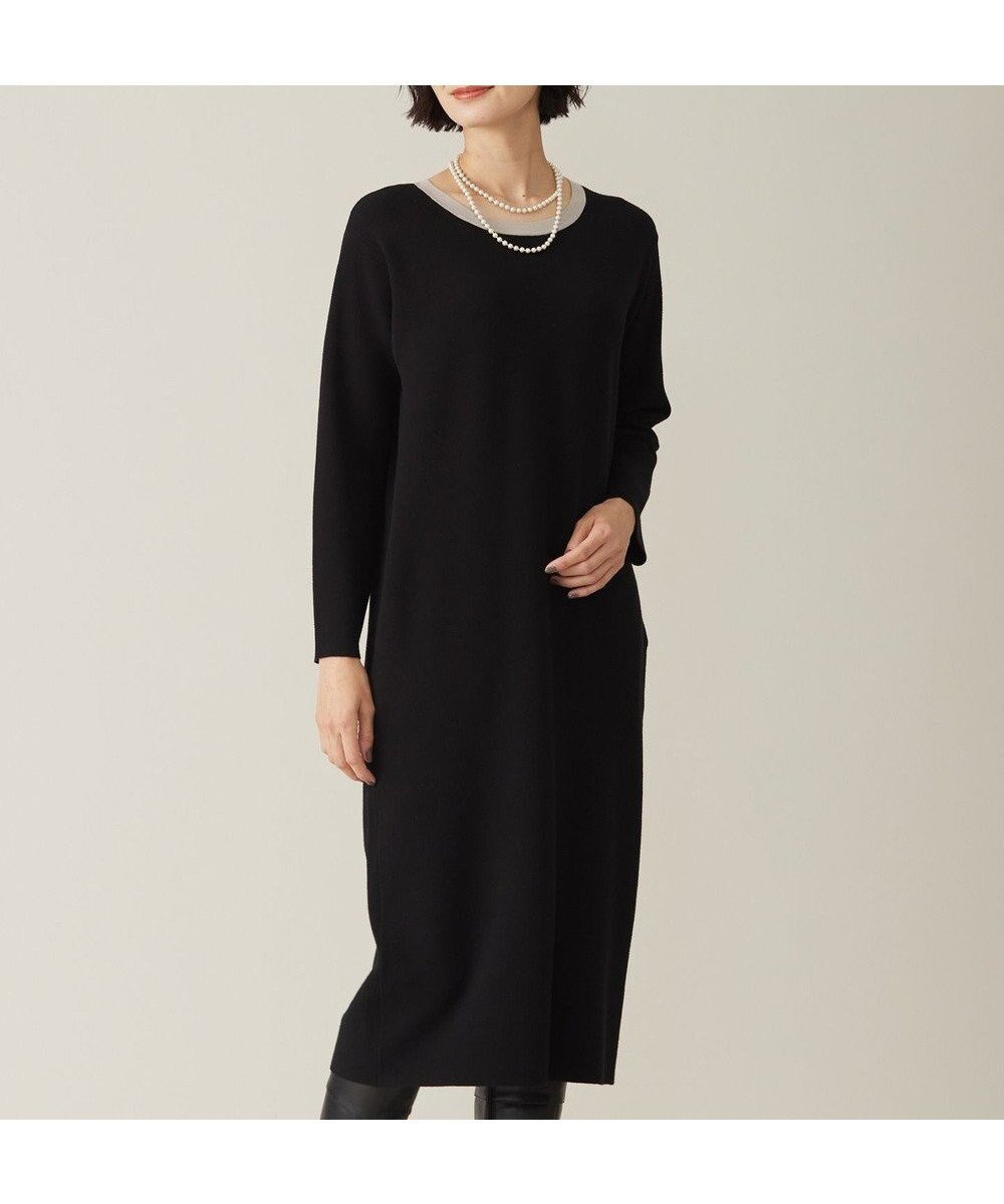 【ジェイ プレス/J.PRESS】の【WEB限定カラーあり・洗える】TRIM RAYON STRETCH ニット ワンピース 人気、トレンドファッション・服の通販 founy(ファニー) 　ファッション　Fashion　レディースファッション　Fashion for Women　ワンピース　Dresses　ニットワンピース　Knit Dresses　洗える　Machine Washable　カーディガン　Cardigan, Knitwear　シンプル　Simple, Minimal　ポケット　Pocket, Pocket Detail　ミラノリブ　Milano Rib, Milano Stitch　A/W・秋冬　Autumn/Winter　おすすめ　Recommended / Our Picks　エレガント 上品　Elegant　 other-1|ID: prp329100004756924 ipo3291000000034411276