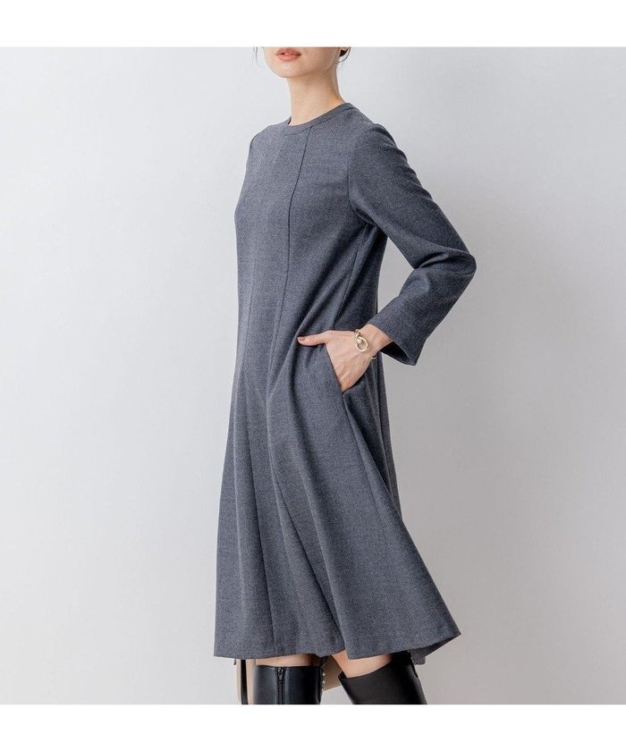 【組曲/KUMIKYOKU】の【WEB限定】ウールジョーゼット フレアワンピース インテリア・キッズ・メンズ・レディースファッション・服の通販 founy(ファニー) https://founy.com/ ファッション Fashion レディースファッション Fashion for Women ワンピース Dresses キュロット Culottes, Wide Shorts ジョーゼット Georgette, Semi-Sheer Fabric ドレープ Drape, Draping Fabric フレア Flare, Flared エレガント 上品 Elegant A/W・秋冬 Autumn/Winter |ID: prp329100004756929 ipo3291000000034411320