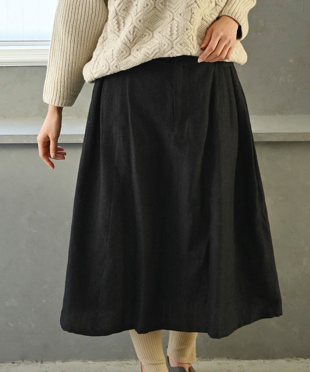 【ムーク/muuc】の〈ロングシーズン心地良いウールリネン生地〉後ろウエストゴム有り 両サイドにベルト調節有り 裏地有り スカート インテリア・キッズ・メンズ・レディースファッション・服の通販 founy(ファニー) ファッション Fashion レディースファッション Fashion for Women スカート Skirts ベルト&ウエストマーク Belts & Waist Accessories キャンバス Canvas, Canvas Fabric 定番 Standard, Basic Item 手編み Hand-Knitted, Handmade Knit 人気 Popular, Best Seller パターン Pattern, Design Print ボトム Bottoms, Lower Wear リネン Linen, Linen Fabric ロング Long, Long-Length A/W・秋冬 Autumn/Winter 再入荷 Restock / Back in Stock ブラック|ID: prp329100004756934 ipo3291000000034411371