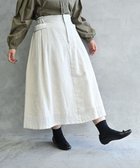 【ムーク/muuc】の〈ロングシーズン心地良いウールリネン生地〉後ろウエストゴム有り 両サイドにベルト調節有り 裏地有り スカート ベージュ|ID: prp329100004756934 ipo3291000000034411373