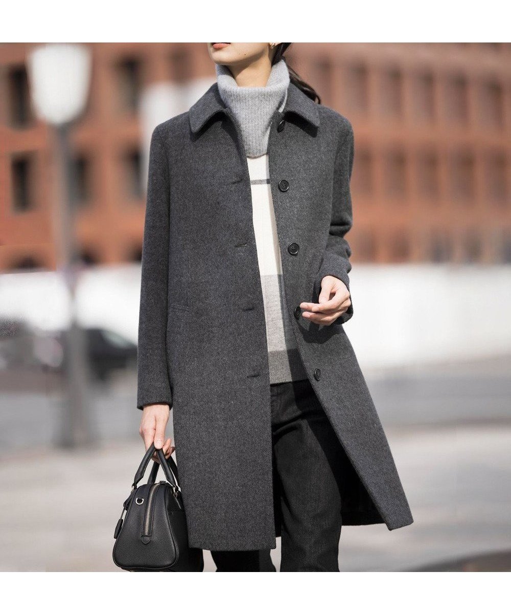 【ジェイ プレス/J.PRESS】のショートビーバー ステンカラー コート インテリア・キッズ・メンズ・レディースファッション・服の通販 founy(ファニー) 　ファッション　Fashion　レディースファッション　Fashion for Women　アウター　Coat / Outerwear Collection　コート・ロングコート・ピーコート　Long Coats, Peacoats & More　レディースジャケット・軽アウター　Jackets　おすすめ　Recommended / Our Picks　ショート　Short, Short Length　シンプル　Simple, Minimal　ジャケット　Jacket, Outerwear　ベーシック　Basic, Essential　エレガント 上品　Elegant　定番　Standard, Basic Item　A/W・秋冬　Autumn/Winter　グレー系|ID: prp329100004756936 ipo3291000000034411392