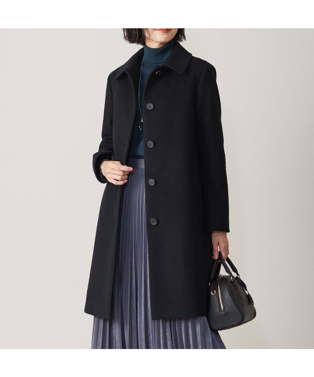 【ジェイ プレス/J.PRESS】のショートビーバー ステンカラー コート インテリア・キッズ・メンズ・レディースファッション・服の通販 founy(ファニー) 　ファッション　Fashion　レディースファッション　Fashion for Women　アウター　Coat / Outerwear Collection　コート・ロングコート・ピーコート　Long Coats, Peacoats & More　レディースジャケット・軽アウター　Jackets　おすすめ　Recommended / Our Picks　ショート　Short, Short Length　シンプル　Simple, Minimal　ジャケット　Jacket, Outerwear　ベーシック　Basic, Essential　エレガント 上品　Elegant　定番　Standard, Basic Item　A/W・秋冬　Autumn/Winter　ブラック系|ID: prp329100004756936 ipo3291000000034411393