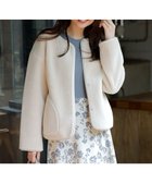 【エニィ スィス/any SiS】の【2WAY】リバーシブルショートボア アウター アイボリー|ID: prp329100004756939 ipo3291000000034411415