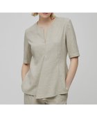 【ベイジ,/BEIGE,】のCAROLE / ペプラムブラウス Sand×Slate|ID: prp329100004757870 ipo3291000000034424062