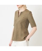 【ベイジ,/BEIGE,】のCAROLE / ペプラムブラウス Khaki×Sand|ID: prp329100004757870 ipo3291000000034424063