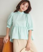 【フェルゥ/Feroux】の【新色追加・ONWARD CROSSET MAG掲載】バックリボンパフスリーブ ブラウス ライトグリーン系|ID: prp329100004757876 ipo3291000000034424119