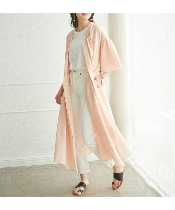 【ハッシュニュアンス/#Newans】の【優木まおみさんコラボ】Vネックガウンワンピース インテリア・キッズ・メンズ・レディースファッション・服の通販 founy(ファニー) https://founy.com/ ファッションモデル・俳優・女優 Models 女性 Women 優木まおみ Yuki Maomi ファッション Fashion レディースファッション Fashion for Women ワンピース Dresses エレガント 上品 Elegant 春 Spring コラボ Collaboration, Collab シンプル Simple, Minimal スリーブ Sleeve, Long Sleeve / Short Sleeve 雑誌 Magazine, Fashion Magazine フレア Flare, Flared 羽織 Haori, Light Jacket 楽ちん Easy Fit, Comfortable S/S・春夏 SS, Spring/Summer, Warm Season 新作・新入荷 New Arrivals / New In 夏 Summer |ID: prp329100004757884 ipo3291000000034424202