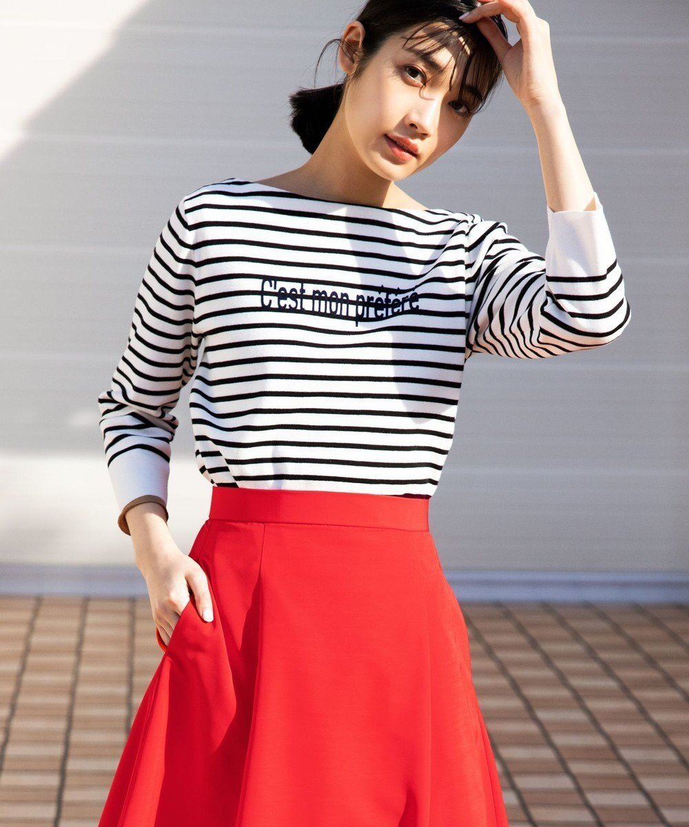 【組曲/KUMIKYOKU】の【洗える】ハイツイストコットンボートネック ニット 人気、トレンドファッション・服の通販 founy(ファニー)  ファッション Fashion レディースファッション Fashion for Women トップス・カットソー Cut & Sew Tops ニット Knit Tops & Sweaters 春 Spring 洗える Machine Washable コンパクト Compact, Small Size ストレッチ Stretch, Stretchy Fabric セーター Sweater, Knitwear 定番 Standard, Basic Item プリント Print, Printed Pattern モチーフ Motif, Design Theme 2022年 2022 S/S・春夏 SS, Spring/Summer, Warm Season 2022 春夏 S/S Spring/Summer 2022 SS22 夏 Summer エレガント 上品 Elegant  other-1|ID: prp329100004757885 ipo3291000000034424209