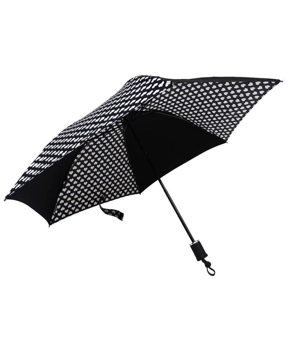 【プラスリング/+RING】のレディース向け プラスリング 簡単開閉式折傘55cm BLK-Heart T728 インテリア・キッズ・メンズ・レディースファッション・服の通販 founy(ファニー) ファッション Fashion レディースファッション Fashion for Women レイングッズ・傘・晴雨兼用傘 Umbrellas & Rain Gear ラップ Wrap, Wrap Design 傘 Umbrella, Parasol 黒|ID: prp329100004757893 ipo3291000000034424278