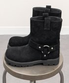 【ブリジット バーキン/Bridget Birkin】の【PARADIS COULEUR】オブリークトウリングエンジニアブーツ 人気、トレンドファッション・服の通販 founy(ファニー) ファッション Fashion レディースファッション Fashion for Women クッション Cushion, Throw Pillow 軽量 Lightweight, Ultra Light ラバー Rubber, Rubber Sole A/W・秋冬 Autumn/Winter S/S・春夏 SS, Spring/Summer, Warm Season 夏 Summer thumbnail ブラックスウェード|ID: prp329100004757907 ipo3291000000034496175