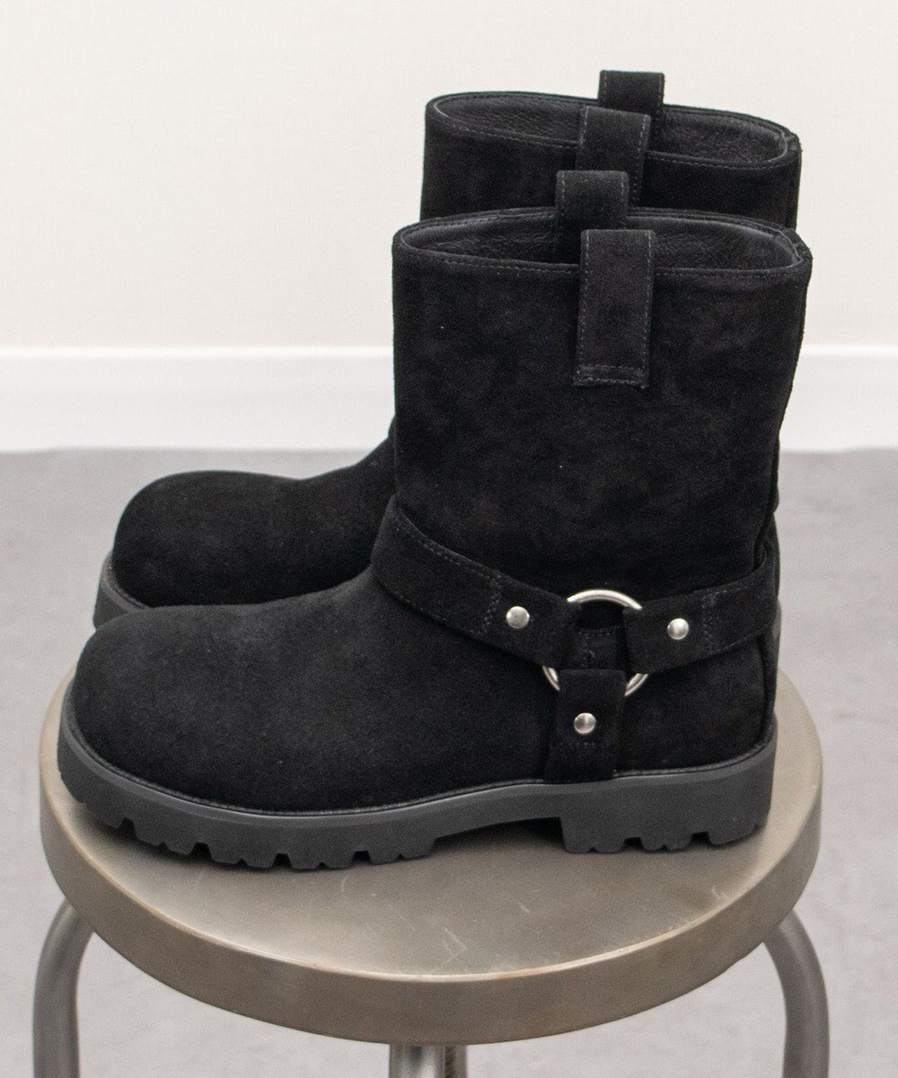【ブリジット バーキン/Bridget Birkin】の【PARADIS COULEUR】オブリークトウリングエンジニアブーツ インテリア・キッズ・メンズ・レディースファッション・服の通販 founy(ファニー) ファッション Fashion レディースファッション Fashion for Women クッション Cushion, Throw Pillow 軽量 Lightweight, Ultra Light ラバー Rubber, Rubber Sole A/W・秋冬 Autumn/Winter S/S・春夏 SS, Spring/Summer, Warm Season 夏 Summer ブラックスウェード|ID: prp329100004757907 ipo3291000000034496175