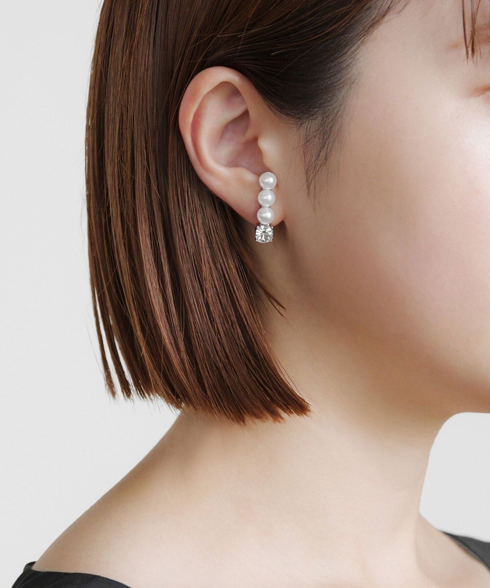 【トッカ/TOCCA】のTRILL PEARL EARRINGS イヤリング インテリア・キッズ・メンズ・レディースファッション・服の通販 founy(ファニー)  ファッション Fashion レディースファッション Fashion for Women ジュエリー Jewelry ファッションリング Fashion Rings イヤリング・フープ・ドロップタイプ Hoop, Drop & Clip Earrings アクセサリー Fashion Accessories イヤリング Earrings イヤーカフ Ear Cuffs エレガント 上品 Elegant シンプル Simple, Minimal パール Pearl, Pearl Accent ビジュー Bijou, Jewel-like Accent フォルム Silhouette, Form モダン Modern, Contemporary S/S・春夏 SS, Spring/Summer, Warm Season 新作・新入荷 New Arrivals / New In おすすめ Recommended / Our Picks 夏 Summer セレモニー Ceremony 2026年 2026 シルバー系|ID: prp329100004757929 ipo3291000000034424397