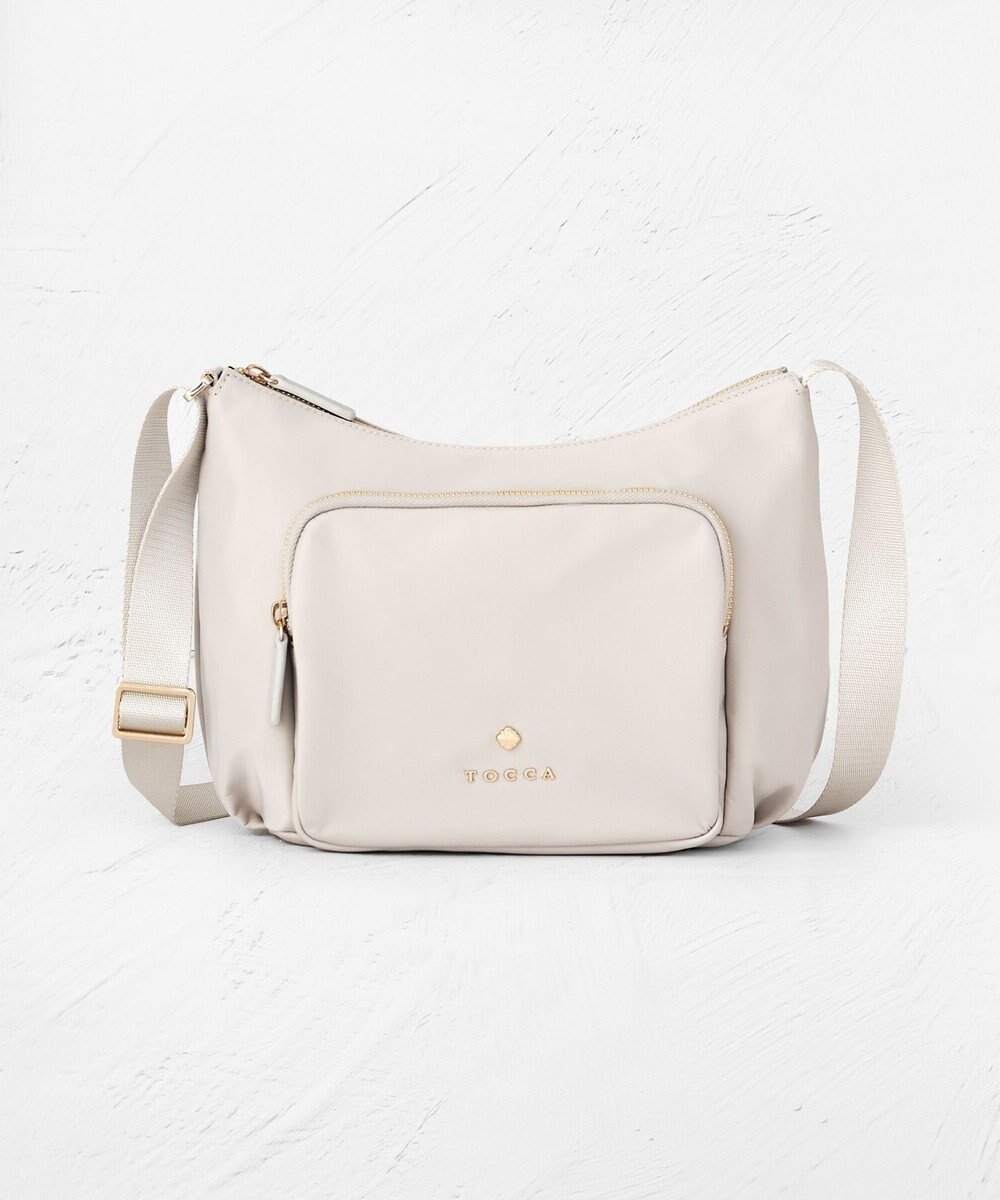 【トッカ/TOCCA】の【撥水】OPENING SENSE NYLONBAG ショルダーバッグ インテリア・キッズ・メンズ・レディースファッション・服の通販 founy(ファニー)  ファッション Fashion レディースファッション Fashion for Women バッグ Bags ショルダー Shoulder, Shoulder Strap ジップ Zip, Zipper 財布 Wallet, Purse トレンド Trend, Trending Now ハーフ Half, Half-Length フォルム Silhouette, Form フロント Front, Front Design ポケット Pocket, Pocket Detail メタル Metal, Metal Parts S/S・春夏 SS, Spring/Summer, Warm Season 新作・新入荷 New Arrivals / New In おすすめ Recommended / Our Picks 夏 Summer 旅行 Travel ビジネス 仕事 通勤 Business / Work / Commuting 2026年 2026 アイボリー系|ID: prp329100004757931 ipo3291000000034424402