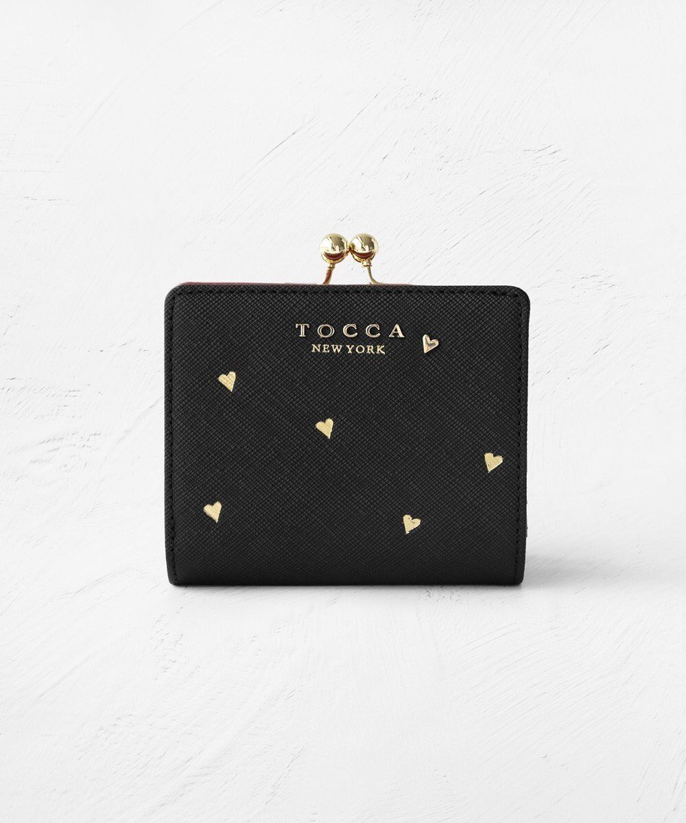 【トッカ/TOCCA】のLUCKY SHOWER BIIFOLOD WALLET 二つ折り財布 インテリア・キッズ・メンズ・レディースファッション・服の通販 founy(ファニー) 　ファッション　Fashion　レディースファッション　Fashion for Women　ミニ財布・二つ折り財布　Wallets & Card Cases　ウォレット　Wallet　コンパクト　Compact, Small Size　財布　Wallet, Purse　テクスチャー　Texture, Textured Fabric　メタル　Metal, Metal Parts　モチーフ　Motif, Design Theme　リュクス　Luxury, Elegant, High-End, Chic　ロマンティック　Romantic, Feminine Style　S/S・春夏　SS, Spring/Summer, Warm Season　新作・新入荷　New Arrivals / New In　おすすめ　Recommended / Our Picks　夏　Summer　2026年　2026　ブラック系|ID: prp329100004757932 ipo3291000000034424407