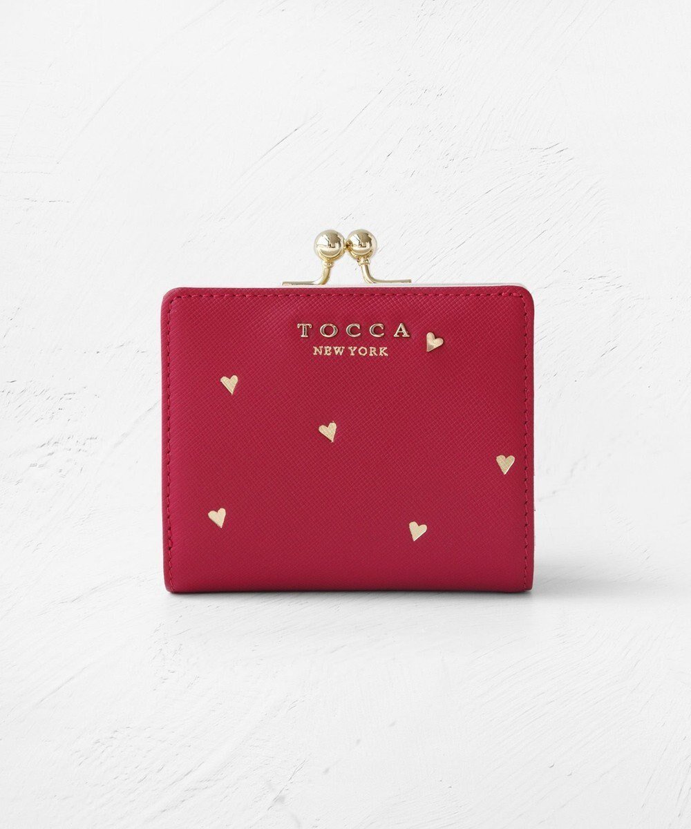 【トッカ/TOCCA】のLUCKY SHOWER BIIFOLOD WALLET 二つ折り財布 インテリア・キッズ・メンズ・レディースファッション・服の通販 founy(ファニー) 　ファッション　Fashion　レディースファッション　Fashion for Women　ミニ財布・二つ折り財布　Wallets & Card Cases　ウォレット　Wallet　コンパクト　Compact, Small Size　財布　Wallet, Purse　テクスチャー　Texture, Textured Fabric　メタル　Metal, Metal Parts　モチーフ　Motif, Design Theme　リュクス　Luxury, Elegant, High-End, Chic　ロマンティック　Romantic, Feminine Style　S/S・春夏　SS, Spring/Summer, Warm Season　新作・新入荷　New Arrivals / New In　おすすめ　Recommended / Our Picks　夏　Summer　2026年　2026　レッド系|ID: prp329100004757932 ipo3291000000034424408