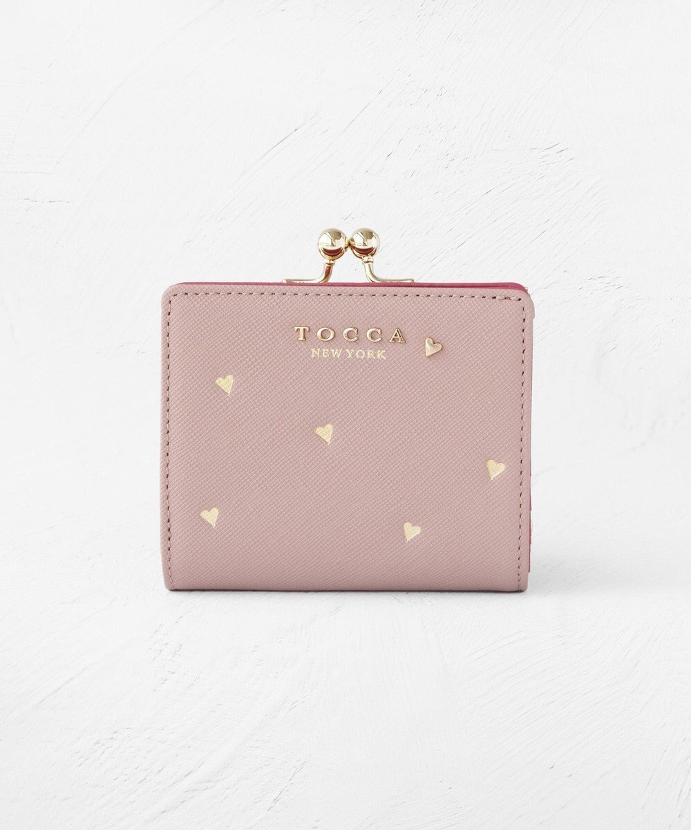 【トッカ/TOCCA】のLUCKY SHOWER BIIFOLOD WALLET 二つ折り財布 インテリア・キッズ・メンズ・レディースファッション・服の通販 founy(ファニー) 　ファッション　Fashion　レディースファッション　Fashion for Women　ミニ財布・二つ折り財布　Wallets & Card Cases　ウォレット　Wallet　コンパクト　Compact, Small Size　財布　Wallet, Purse　テクスチャー　Texture, Textured Fabric　メタル　Metal, Metal Parts　モチーフ　Motif, Design Theme　リュクス　Luxury, Elegant, High-End, Chic　ロマンティック　Romantic, Feminine Style　S/S・春夏　SS, Spring/Summer, Warm Season　新作・新入荷　New Arrivals / New In　おすすめ　Recommended / Our Picks　夏　Summer　2026年　2026　ピンク系|ID: prp329100004757932 ipo3291000000034424409