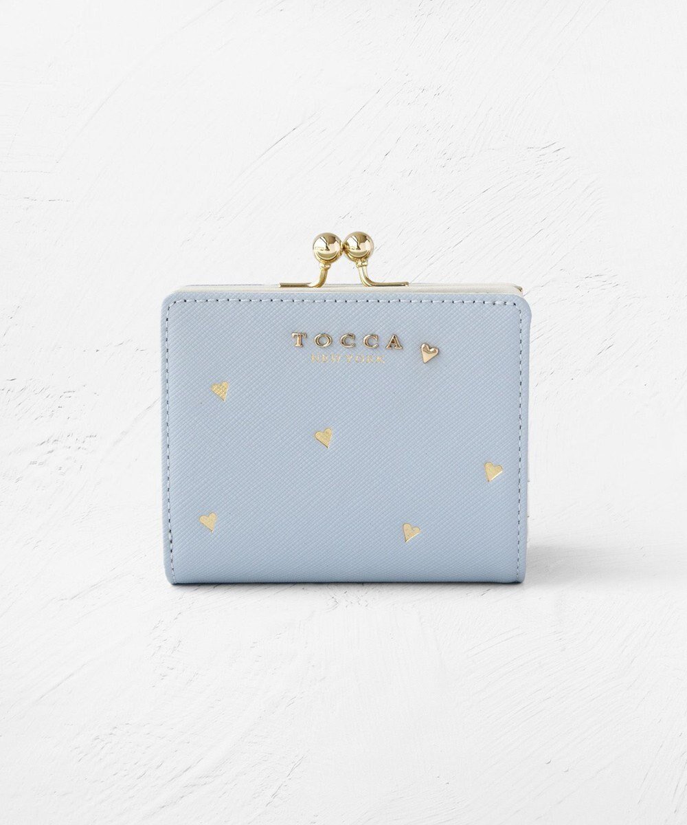 【トッカ/TOCCA】のLUCKY SHOWER BIIFOLOD WALLET 二つ折り財布 インテリア・キッズ・メンズ・レディースファッション・服の通販 founy(ファニー) 　ファッション　Fashion　レディースファッション　Fashion for Women　ミニ財布・二つ折り財布　Wallets & Card Cases　ウォレット　Wallet　コンパクト　Compact, Small Size　財布　Wallet, Purse　テクスチャー　Texture, Textured Fabric　メタル　Metal, Metal Parts　モチーフ　Motif, Design Theme　リュクス　Luxury, Elegant, High-End, Chic　ロマンティック　Romantic, Feminine Style　S/S・春夏　SS, Spring/Summer, Warm Season　新作・新入荷　New Arrivals / New In　おすすめ　Recommended / Our Picks　夏　Summer　2026年　2026　ブルー系|ID: prp329100004757932 ipo3291000000034424410