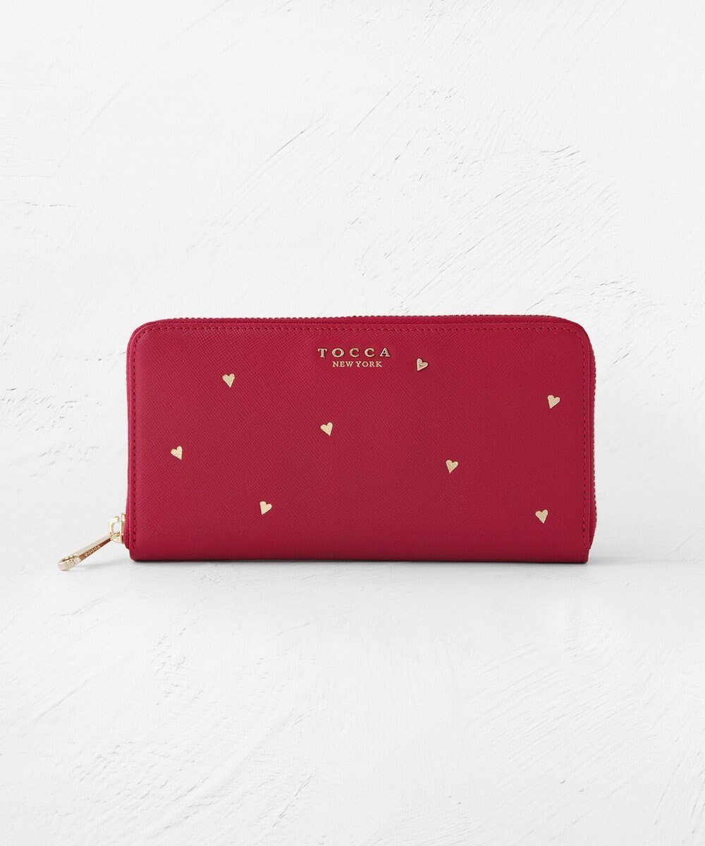 【トッカ/TOCCA】のLUCKY SHOWER LONGWALLET 長財布 インテリア・キッズ・メンズ・レディースファッション・服の通販 founy(ファニー) 　ファッション　Fashion　レディースファッション　Fashion for Women　ミニ財布・二つ折り財布　Wallets & Card Cases　財布　Wallet, Purse　テクスチャー　Texture, Textured Fabric　ポケット　Pocket, Pocket Detail　メタル　Metal, Metal Parts　モチーフ　Motif, Design Theme　リュクス　Luxury, Elegant, High-End, Chic　ロマンティック　Romantic, Feminine Style　S/S・春夏　SS, Spring/Summer, Warm Season　新作・新入荷　New Arrivals / New In　おすすめ　Recommended / Our Picks　夏　Summer　2026年　2026　レッド系|ID: prp329100004757933 ipo3291000000034424417