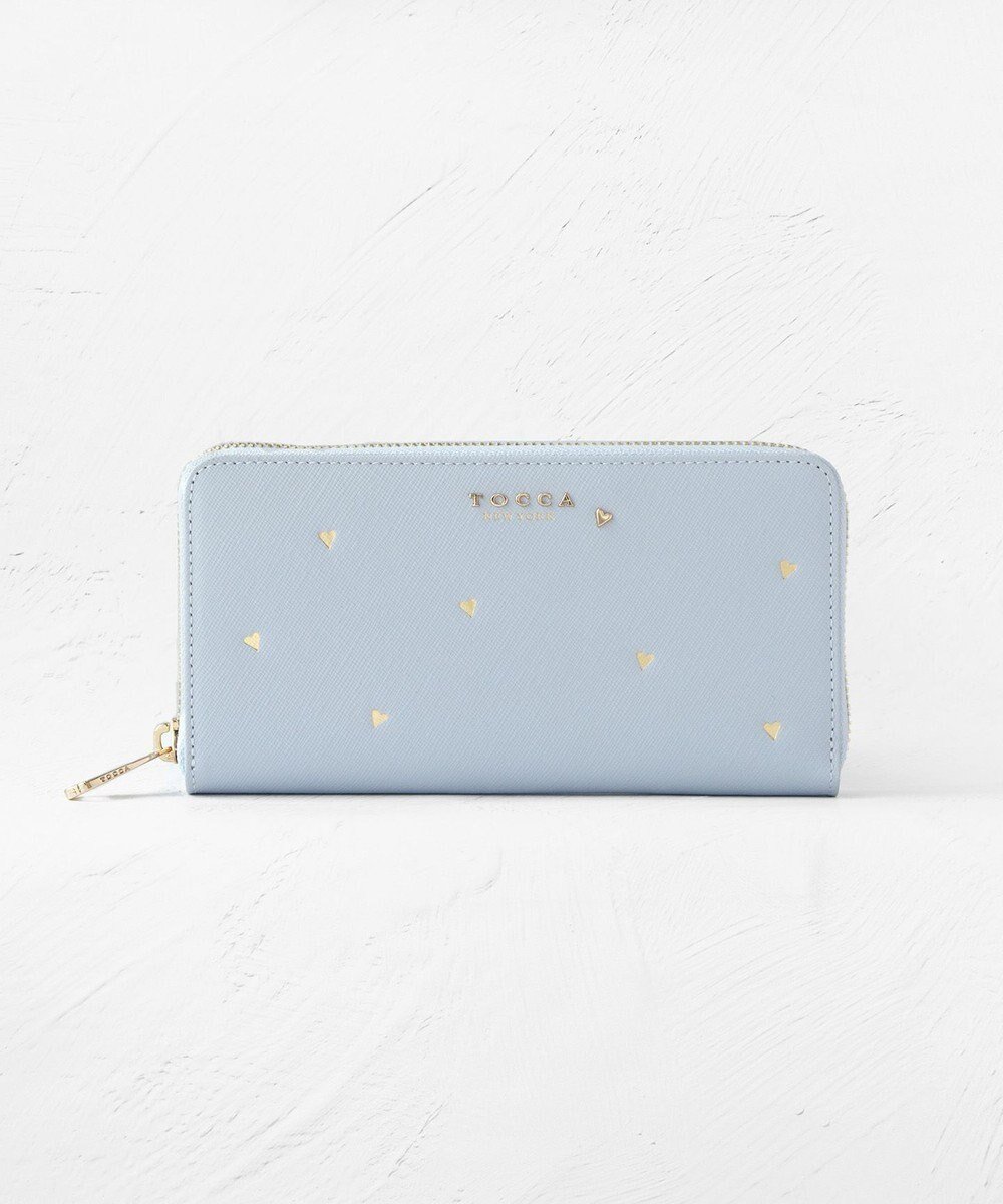 【トッカ/TOCCA】のLUCKY SHOWER LONGWALLET 長財布 インテリア・キッズ・メンズ・レディースファッション・服の通販 founy(ファニー) 　ファッション　Fashion　レディースファッション　Fashion for Women　ミニ財布・二つ折り財布　Wallets & Card Cases　財布　Wallet, Purse　テクスチャー　Texture, Textured Fabric　ポケット　Pocket, Pocket Detail　メタル　Metal, Metal Parts　モチーフ　Motif, Design Theme　リュクス　Luxury, Elegant, High-End, Chic　ロマンティック　Romantic, Feminine Style　S/S・春夏　SS, Spring/Summer, Warm Season　新作・新入荷　New Arrivals / New In　おすすめ　Recommended / Our Picks　夏　Summer　2026年　2026　ブルー系|ID: prp329100004757933 ipo3291000000034424420