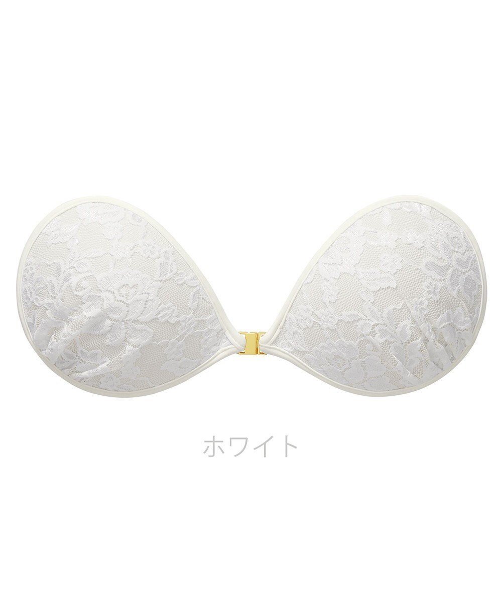 【ブラデリス ニューヨーク/BRADELIS New York】の【NuBra / ボリュームアップ】パテッドヌーブラ クラシカルブーケ 蒸れにくい バックレス コレクション デザインヌーブラ 正規品 インテリア・キッズ・メンズ・レディースファッション・服の通販 founy(ファニー) 　ファッション　Fashion　レディースファッション　Fashion for Women　バッグ　Bags　アンダー　Underwear Essentials　オイル　Body Oil　キャミソール　Camisole, Spaghetti Strap Top　クラシカル　Classical, Vintage-Inspired　コレクション　Collection, Seasonal Line　軽量　Lightweight, Ultra Light　ショルダー　Shoulder, Shoulder Strap　ショーツ　Shorts, Short Pants　シリコン　Silicone, Silicone Material　タオル　Towel, Bath Towel　ドレス　Dress, One-Piece　定番　Standard, Basic Item　人気　Popular, Best Seller　パイピング　Piping, Trim Design　フォルム　Silhouette, Form　フラワー　Flower, Floral　ブラジャー　Bra, Lingerie　レース　Lace, Lace Fabric　A/W・秋冬　Autumn/Winter　おすすめ　Recommended / Our Picks　エレガント 上品　Elegant　結婚式　Wedding　ホワイト|ID: prp329100004757939 ipo3291000000034424450