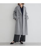【イェッカ ヴェッカ/YECCA VECCA】のウール混ロングダブルコート Gray|ID: prp329100004757960 ipo3291000000034424544