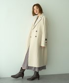 【イェッカ ヴェッカ/YECCA VECCA】のウール混ロングダブルコート Light Beige|ID: prp329100004757960 ipo3291000000034474664