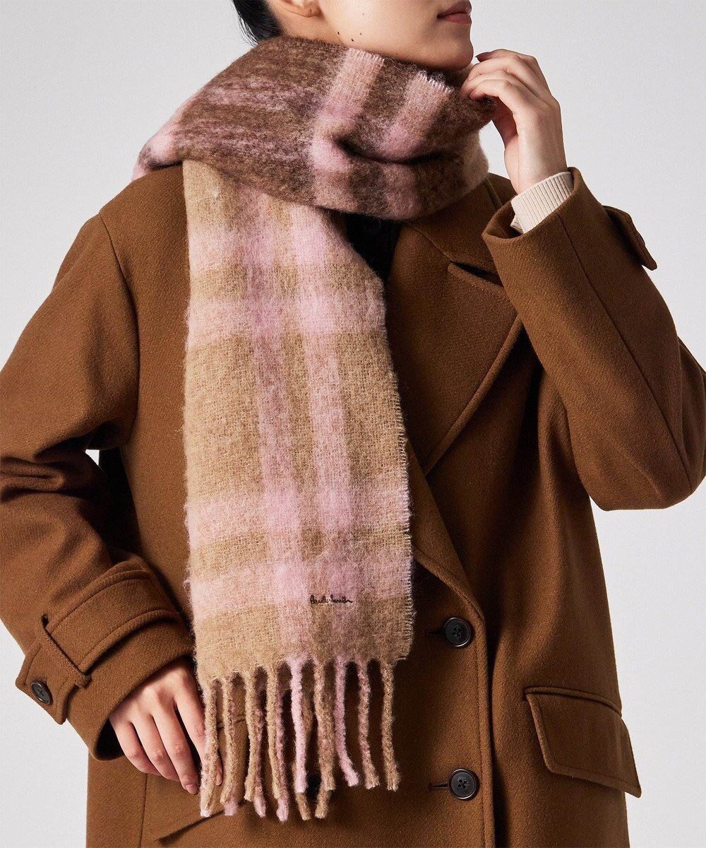 【ポール スミス/Paul Smith】のCruxella チェック マフラー 人気、トレンドファッション・服の通販 founy(ファニー) 　ファッション　Fashion　レディースファッション　Fashion for Women　マフラー・スヌード / 冬小物の定番　Scarves & Mufflers　おすすめ　Recommended / Our Picks　ギフト プレゼント　Gift / Present　シンプル　Simple, Minimal　ジャケット　Jacket, Outerwear　スヌード　Snood, Infinity Scarf　チェック　Check, Plaid, Tartan　マフラー　Scarf, Muffler　冬　Winter / This Winter　夏　Summer　S/S・春夏　SS, Spring/Summer, Warm Season　A/W・秋冬　Autumn/Winter　 other-1|ID: prp329100004757962 ipo3291000000034617770