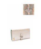 【アクセソワドゥマドモワゼルジャップ/A.D.M.J】の【スネークレザー】アールデコモチーフロングウォレット スカイ/ピンク|ID: prp329100004757973 ipo3291000000034424592