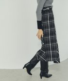 【イェッカ ヴェッカ/YECCA VECCA】のチェック柄アシメデザインスカート Black|ID: prp329100004757983 ipo3291000000034424662