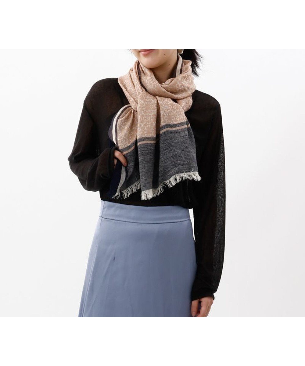 【アウロラ/AURORA】の【 LANVIN COLLECTION(ランバン コレクション) 】シルクウールロゴジャカードストール インテリア・キッズ・メンズ・レディースファッション・服の通販 founy(ファニー) ファッション Fashion レディースファッション Fashion for Women ストール Soft & Warm Scarves マフラー・スヌード / 冬小物の定番 Scarves & Mufflers コレクション Collection, Seasonal Line シルク Silk, 100% Silk ジャカード/ジャガード Jacquard, Woven Pattern ストール Stole, Wrap スヌード Snood, Infinity Scarf マフラー Scarf, Muffler 日本製 Made In Japan 秋 Autumn A/W・秋冬 Autumn/Winter ネイビー|ID: prp329100004758000 ipo3291000000034424712