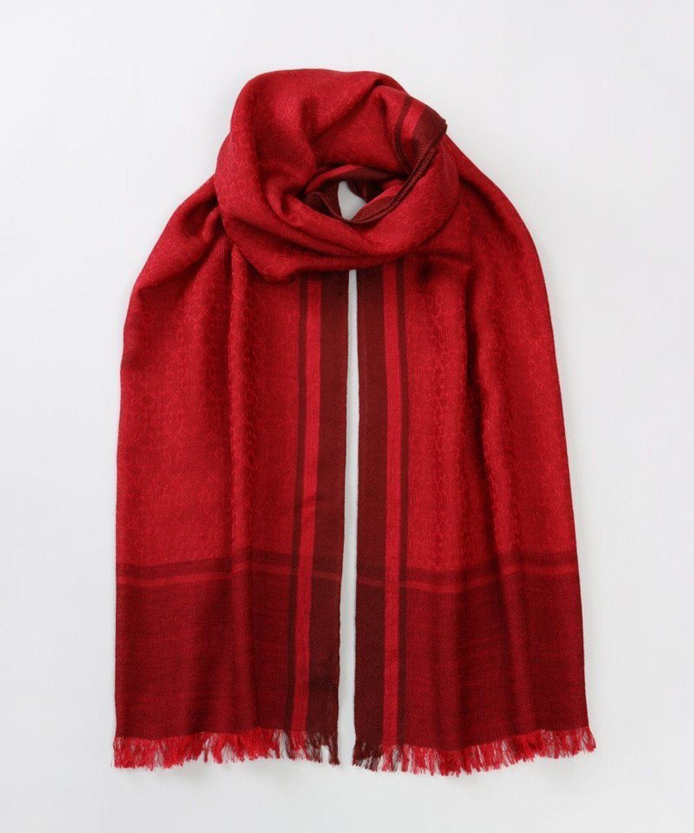 【アウロラ/AURORA】の【 LANVIN COLLECTION(ランバン コレクション) 】シルクウールロゴジャカードストール インテリア・キッズ・メンズ・レディースファッション・服の通販 founy(ファニー) ファッション Fashion レディースファッション Fashion for Women ストール Soft & Warm Scarves マフラー・スヌード / 冬小物の定番 Scarves & Mufflers コレクション Collection, Seasonal Line シルク Silk, 100% Silk ジャカード/ジャガード Jacquard, Woven Pattern ストール Stole, Wrap スヌード Snood, Infinity Scarf マフラー Scarf, Muffler 日本製 Made In Japan 秋 Autumn A/W・秋冬 Autumn/Winter ワイン|ID: prp329100004758000 ipo3291000000034424714