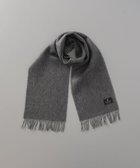 【オーロラ/AURORA / MEN】の【 LANVIN COLLECTION(ランバン コレクション) 】カシミヤ100%リバーシブルチェックマフラー(WASH) チャコールグレー|ID: prp329100004758035 ipo3291000000034424987