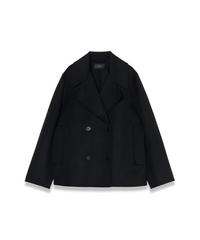 【ジョゼフ/JOSEPH】の【WEB&OUTLET限定】ダブルフェイスウールキャッシュ ショートコート インテリア・キッズ・メンズ・レディースファッション・服の通販 founy(ファニー) https://founy.com/ ファッション Fashion レディースファッション Fashion for Women アウター Coat / Outerwear Collection コート・ロングコート・ピーコート Long Coats, Peacoats & More レディースジャケット・軽アウター Jackets アウトレット Outlet / Clearance クラシック Classic, Timeless Style ショート Short, Short Length ジャケット Jacket, Outerwear ダブル Double, Double-Breasted フィット Fit, Slim Fit フェイス Face, Facial Design フロント Front, Front Design A/W・秋冬 Autumn/Winter |ID: prp329100004758060 ipo3291000000034425137