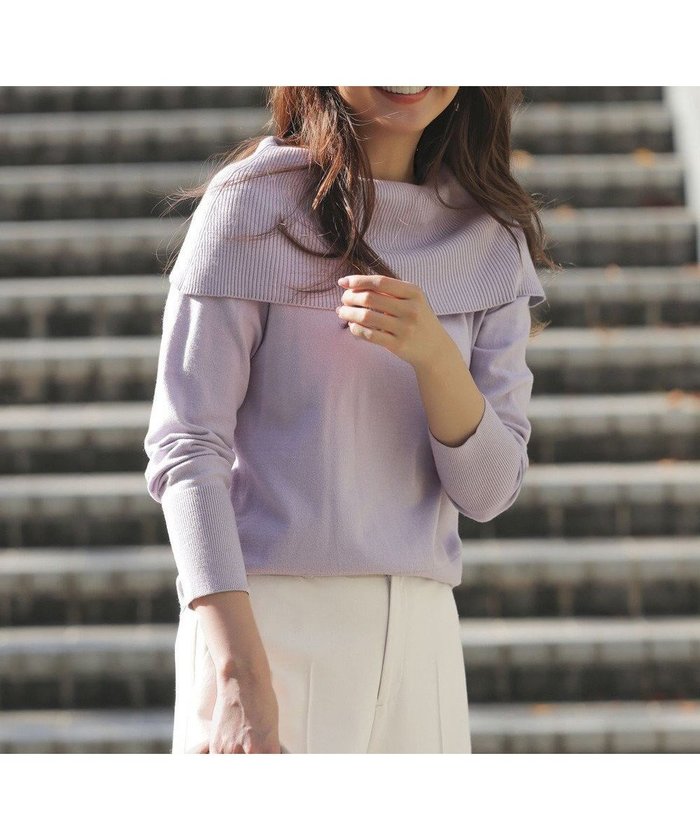 【エニィ スィス/any SiS】の【WEB・一部店舗限定】オフショルダー ニット インテリア・キッズ・メンズ・レディースファッション・服の通販 founy(ファニー) https://founy.com/ ファッション Fashion レディースファッション Fashion for Women トップス・カットソー Cut & Sew Tops ニット Knit Tops & Sweaters ウォッシャブル Machine Washable ストレッチ Stretch, Stretchy Fabric セーター Sweater, Knitwear フィット Fit, Slim Fit A/W・秋冬 Autumn/Winter おすすめ Recommended / Our Picks エレガント 上品 Elegant 新作・新入荷 New Arrivals / New In |ID: prp329100004758075 ipo3291000000034425183