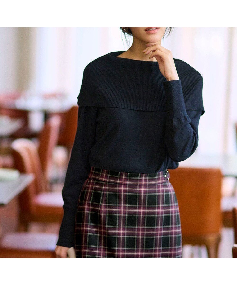 【エニィ スィス/any SiS】の【WEB・一部店舗限定】オフショルダー ニット インテリア・キッズ・メンズ・レディースファッション・服の通販 founy(ファニー) ファッション Fashion レディースファッション Fashion for Women トップス・カットソー Cut & Sew Tops ニット Knit Tops & Sweaters おすすめ Recommended / Our Picks ウォッシャブル Machine Washable ストレッチ Stretch, Stretchy Fabric セーター Sweater, Knitwear フィット Fit, Slim Fit エレガント 上品 Elegant 新作・新入荷 New Arrivals / New In A/W・秋冬 Autumn/Winter ブラック|ID: prp329100004758075 ipo3291000000034640396