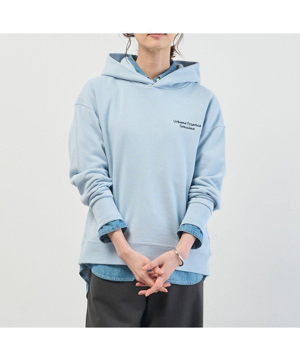 【ジェイ プレス/J.PRESS】の【WEB限定】ロゴ裏毛 パーカー インテリア・キッズ・メンズ・レディースファッション・服の通販 founy(ファニー) 　ファッション　Fashion　レディースファッション　Fashion for Women　トップス・カットソー　Cut & Sew Tops　レディースパーカー・カジュアルフーディー　Casual Hoodies & Sweatshirts　インナー　Innerwear　定番　Standard, Basic Item　バランス　Balance, Style Balance　パーカー　Hoodie, Parka　ラベンダー　Lavender　ループ　Loop, Loop Knit　A/W・秋冬　Autumn/Winter　S/S・春夏　SS, Spring/Summer, Warm Season　新作・新入荷　New Arrivals / New In　夏　Summer　エレガント 上品　Elegant　【WEB限定】サックス系|ID: prp329100004758086 ipo3291000000034425217