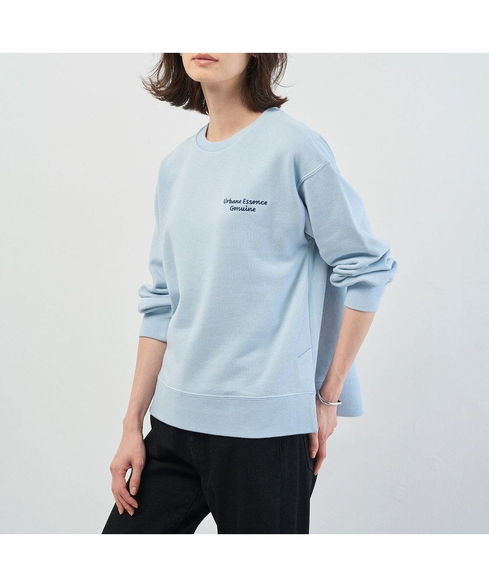 【ジェイ プレス/J.PRESS】の【WEB限定】ロゴ裏毛 スウェット インテリア・キッズ・メンズ・レディースファッション・服の通販 founy(ファニー) 　ファッション　Fashion　レディースファッション　Fashion for Women　トップス・カットソー　Cut & Sew Tops　レディースパーカー・カジュアルフーディー　Casual Hoodies & Sweatshirts　スウェット・クルーネックトップス　Sweatshirts & Crewnecks / Relaxed Fit Sweat Tops　スウェット / スエット　Sweatshirt, Sweatwear　定番　Standard, Basic Item　フリル　Frill, Ruffle　ラベンダー　Lavender　ループ　Loop, Loop Knit　A/W・秋冬　Autumn/Winter　S/S・春夏　SS, Spring/Summer, Warm Season　新作・新入荷　New Arrivals / New In　おすすめ　Recommended / Our Picks　夏　Summer　エレガント 上品　Elegant　サックス系|ID: prp329100004758087 ipo3291000000034425226