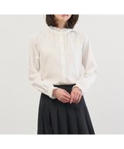 【ジェイ プレス/J.PRESS】のフルダルスパンマイクロピーチ ブラウス 人気、トレンドファッション・服の通販 founy(ファニー) ファッション Fashion レディースファッション Fashion for Women トップス・カットソー Cut & Sew Tops シャツ・ブラウス・オフィスカジュアル Elegant Blouses & Button-Ups おすすめ Recommended / Our Picks インナー Innerwear フェミニン Feminine, Girly フリル Frill, Ruffle エレガント 上品 Elegant 夏 Summer S/S・春夏 SS, Spring/Summer, Warm Season A/W・秋冬 Autumn/Winter thumbnail オフホワイト系|ID: prp329100004758089 ipo3291000000034745978