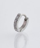 【フィービィー/phoebe】の【金属アレルギー対応】ワンタッチビジューフープミニピアス(片耳)/サージカルステンレス シルバー シルバー|ID: prp329100004758105 ipo3291000000035632969